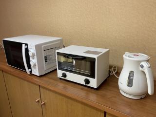 電子レンジ・トースター・ケトル
お持ち込みした食料品の温めも可能です。