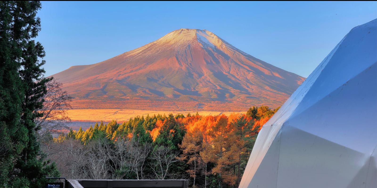 富士山を独り占めする絶景グランピング｜LENIDO山中湖