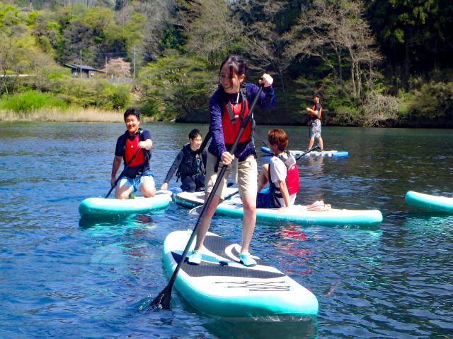 四万湖SUP ファミリー半日体験