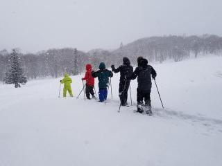 冬のアクティビティースノーシュー水上半日体験ツアー