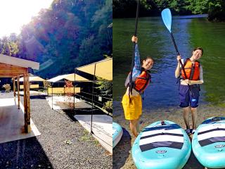 アウトドアで大人気のSUPとキャンプセット秋限定プラン